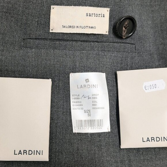 NEW Lardini Double-Breasted Wool Trench Coat 100% Mohair 40US - Picture 5 of 8